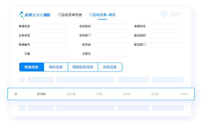 门店进销存管理，门店食材的出入库都可纳入管控
